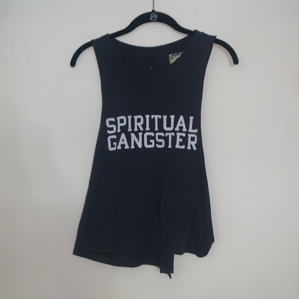 Spiritual Gangster Black Tank Top with White Logo